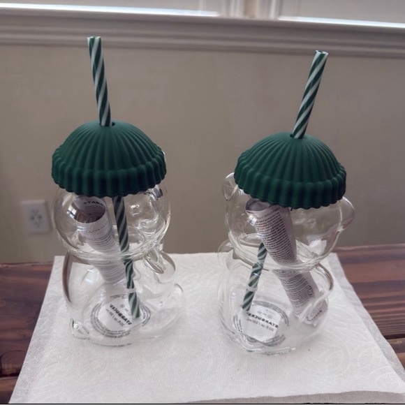 (Set of 2) Starbucks Bear Barista cups collectable - Picture 3 of 3